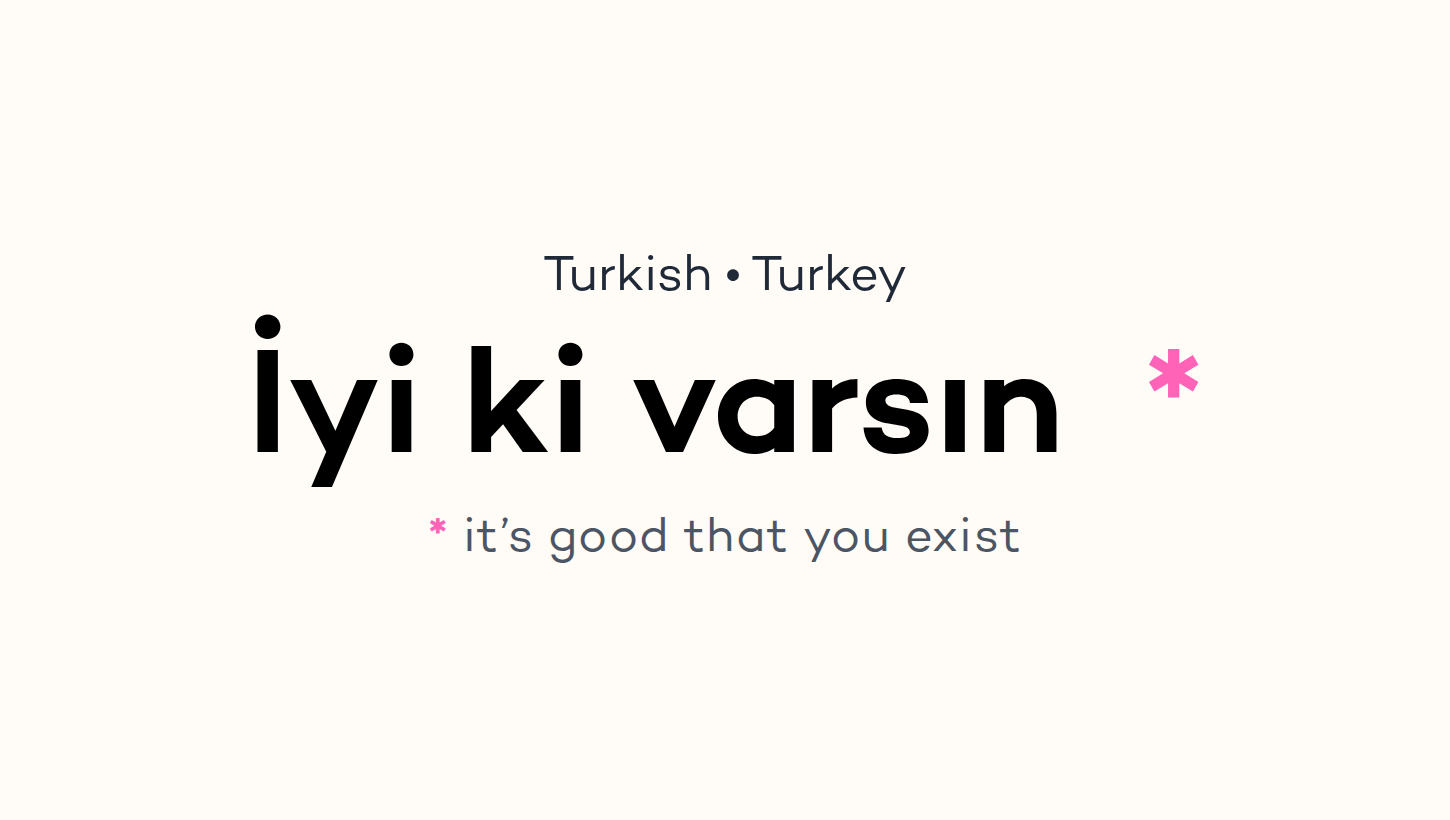 İyi ki varsın 