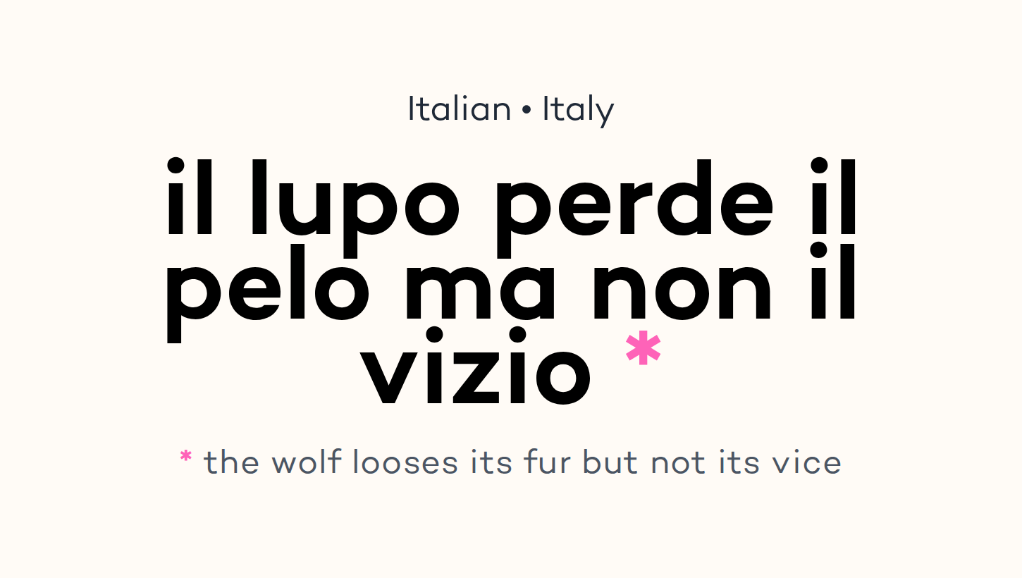 il lupo perde il pelo ma non il vizio