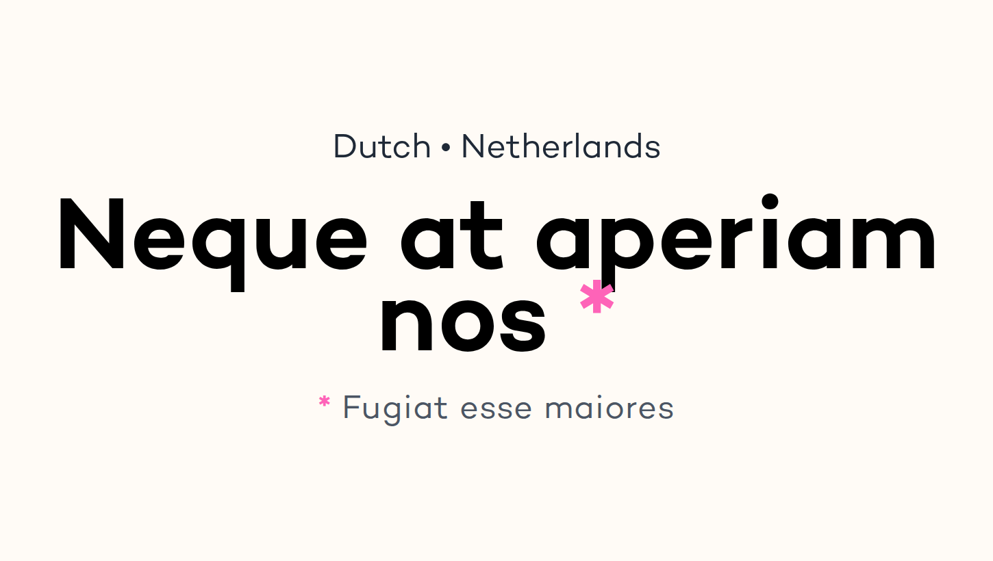 Neque at aperiam nos