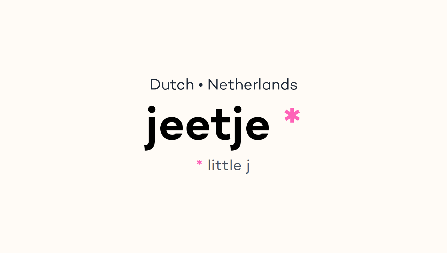 jeetje