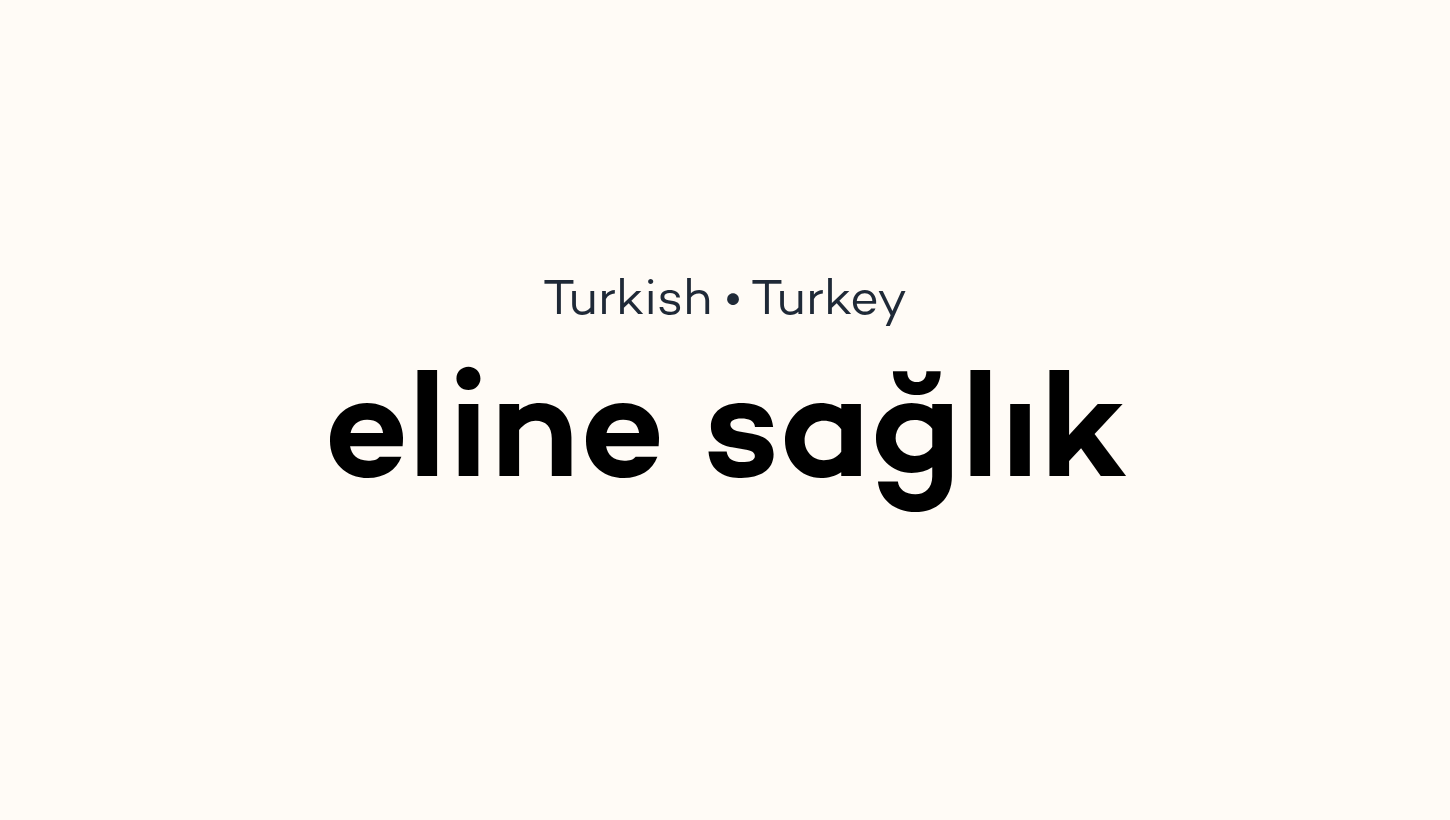 eline sağlık