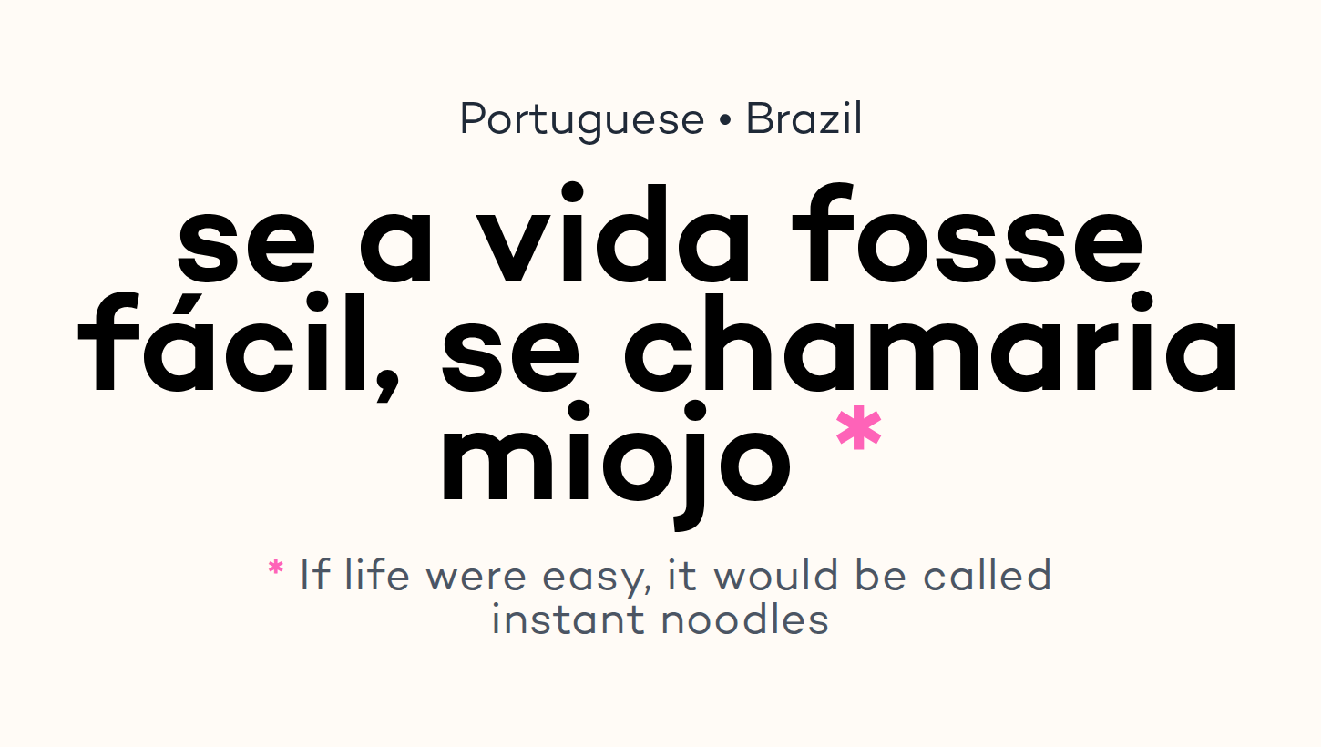 se a vida fosse fácil, se chamaria miojo