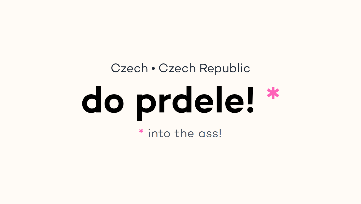 do prdele!