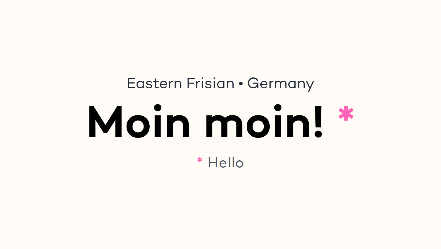 Moin moin!