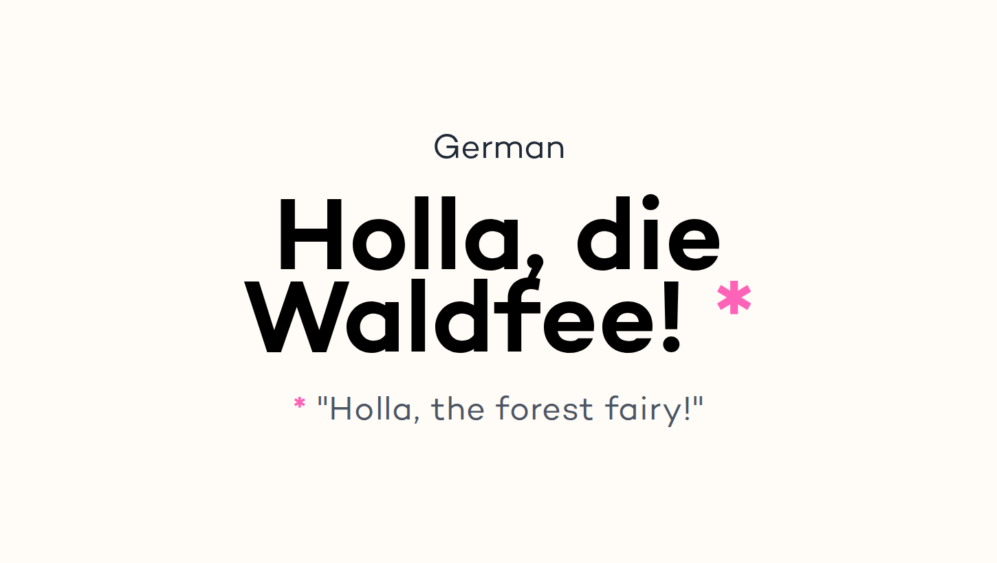 Holla, die Waldfee!