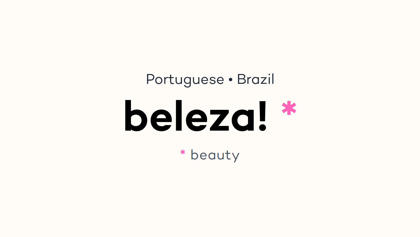 beleza!