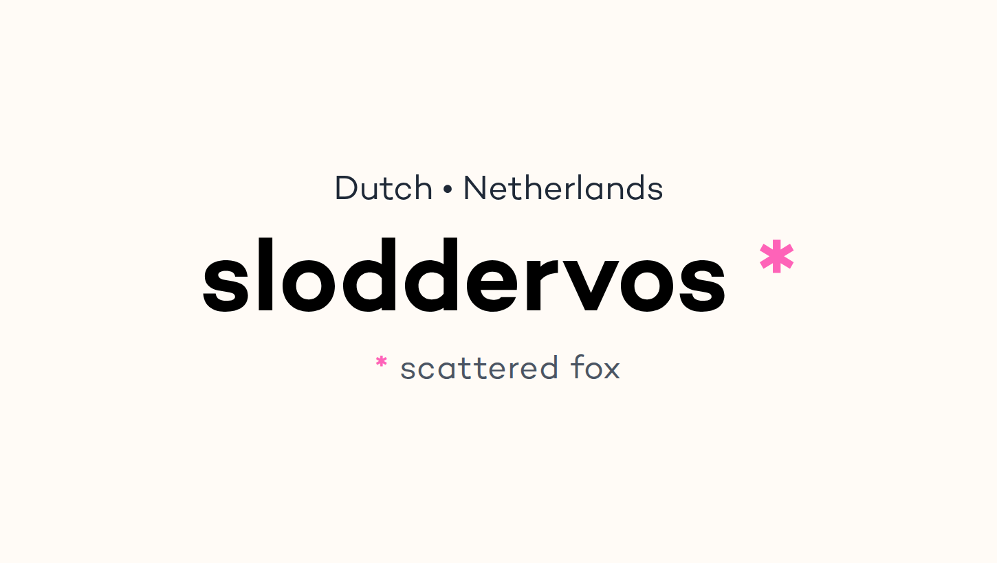 sloddervos