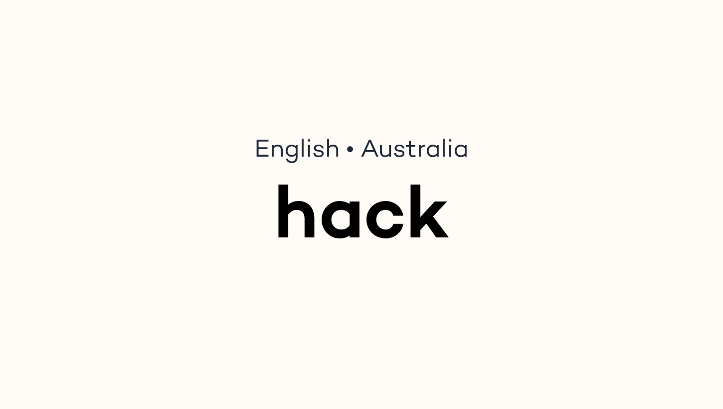 hack