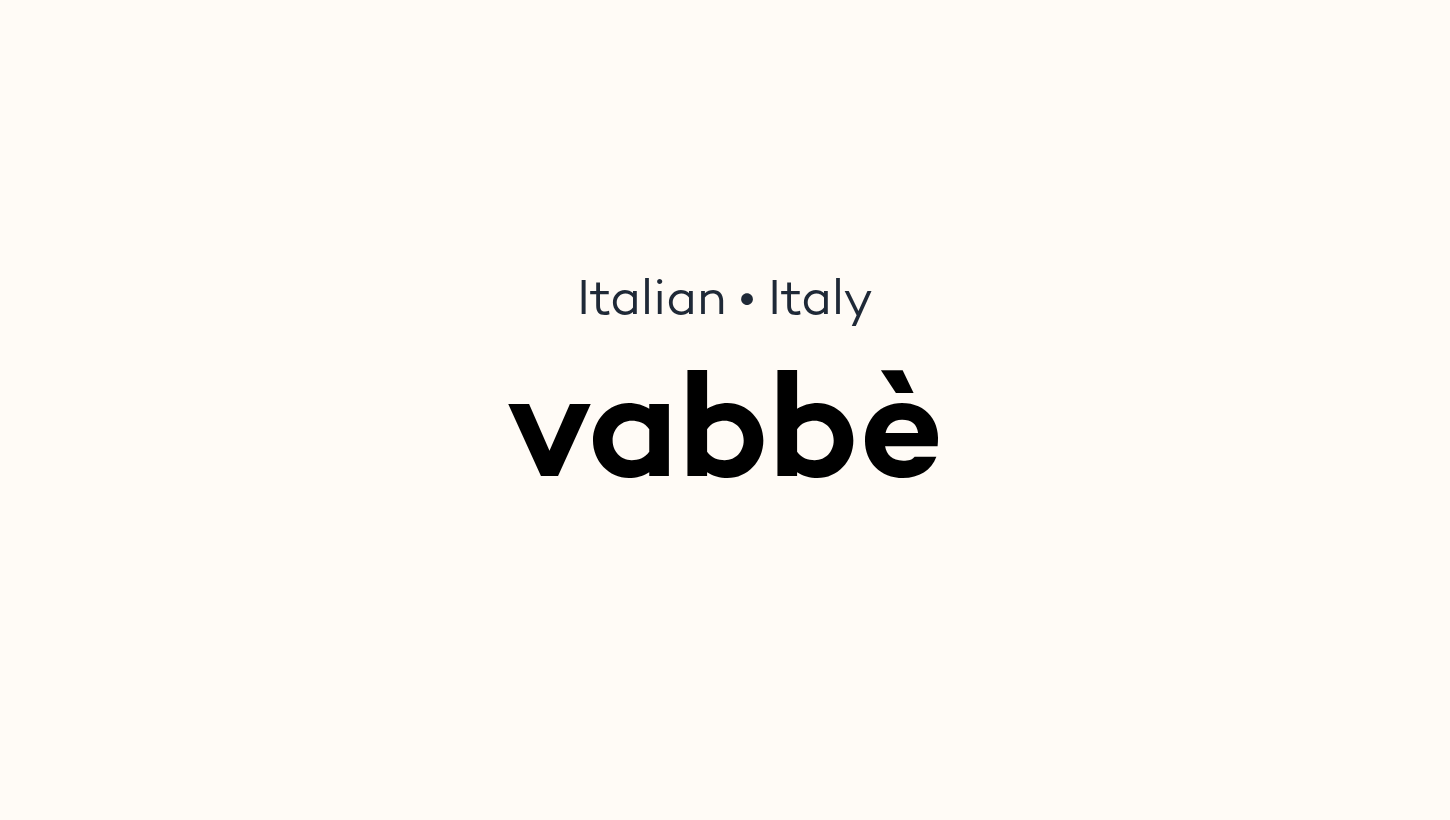 vabbè