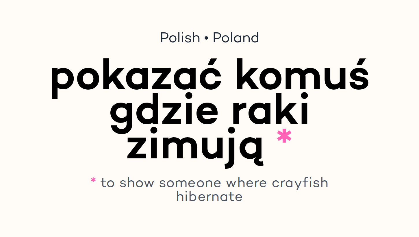 pokazać komuś gdzie raki zimują