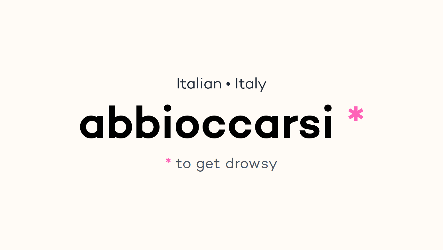 abbioccarsi