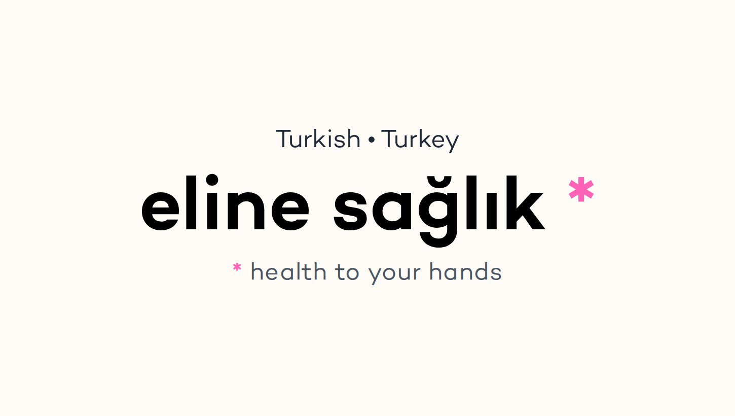 eline sağlık
